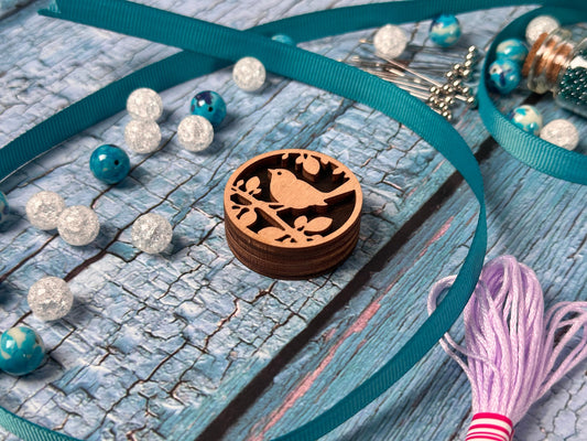 a wooden box sitting on top of a wooden table