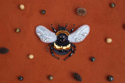 Bumblebee - Readymade Beaded Brooch
