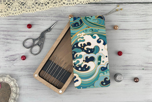 Wooden Needle Holder