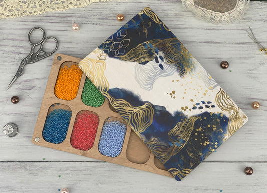 Wooden Seed Bead Organizer