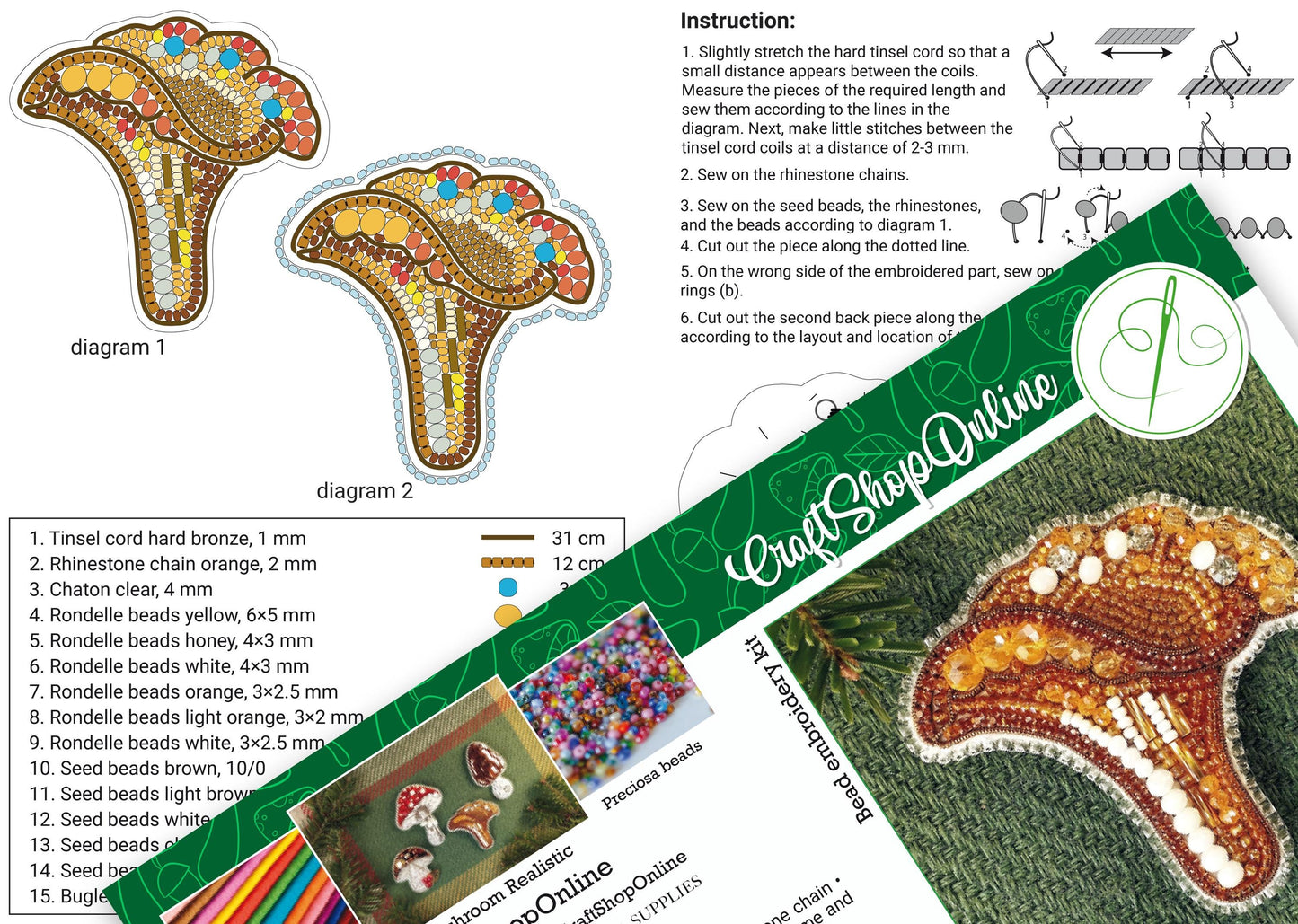 a brochure with a picture of a mushroom on it