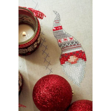 Christmas Gnomes Table Runner Cross stitch Embroidery DIY Kits