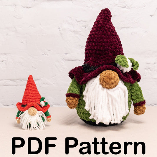 Crochet Christmas Gnome - Amigurumi PDF Pattern