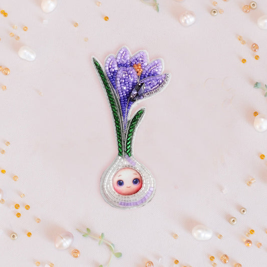 a close up of a decorative object made of beads