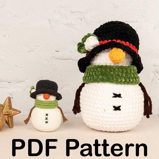 Crochet Snowman - Amigurumi PDF Pattern