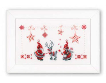 Christmas Gnomes Cross stitch Embroidery DIY Kits