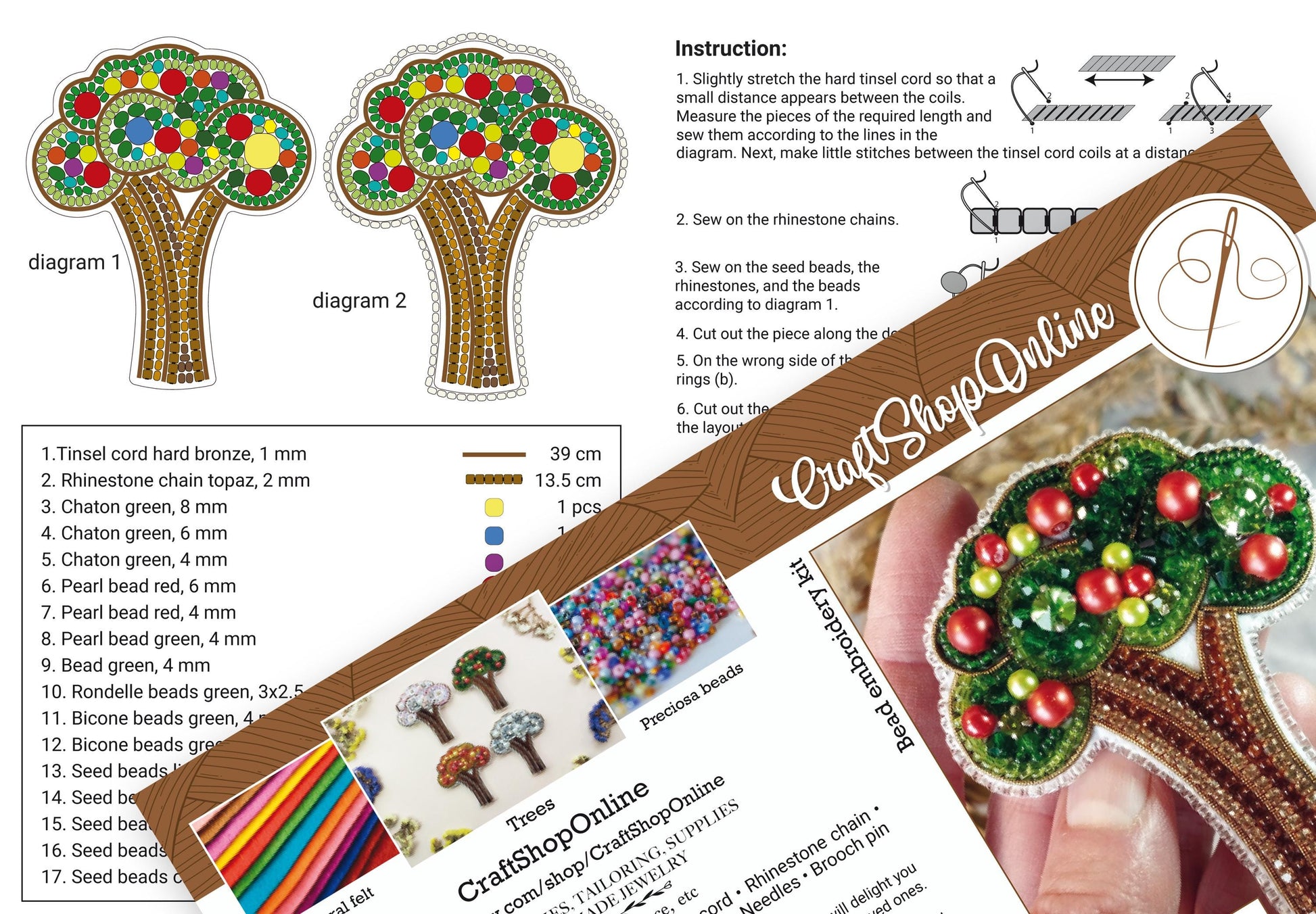 a brochure with a picture of a tree on it