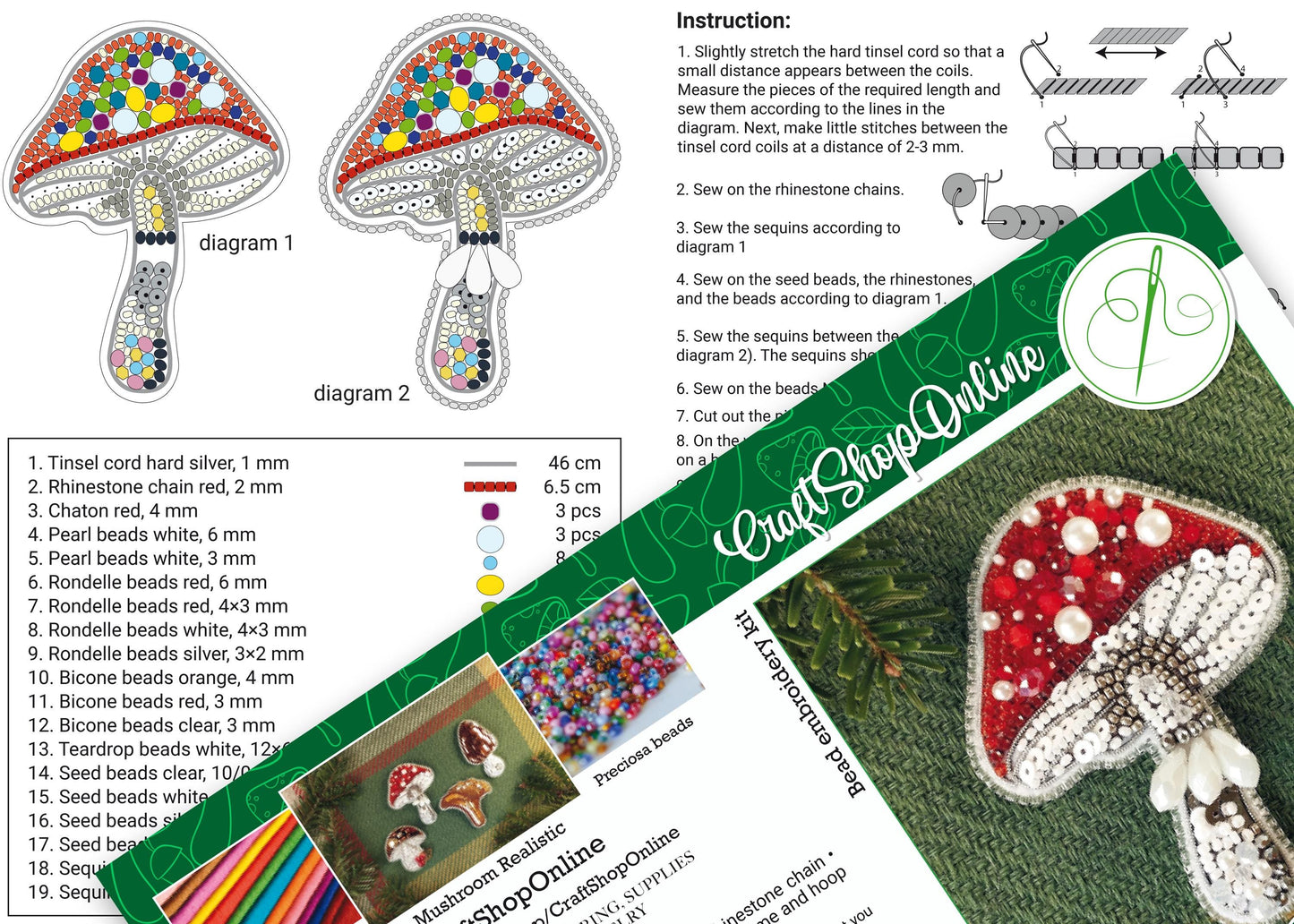 a brochure with a picture of a mushroom on it