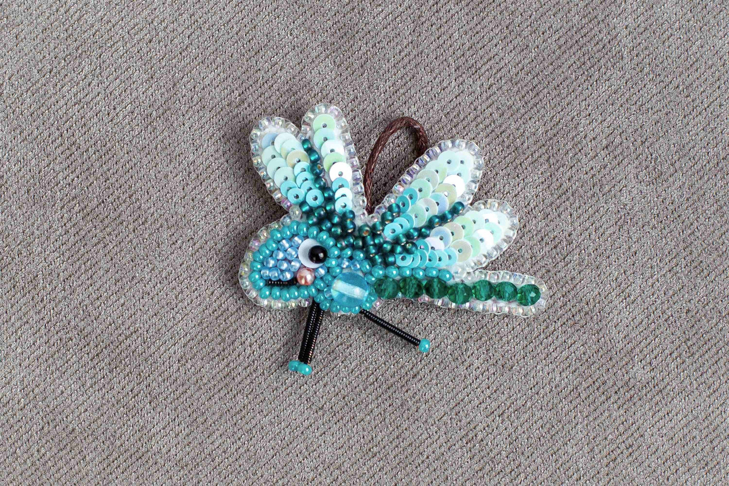 Little Dragonfly - Readymade Beaded Brooch