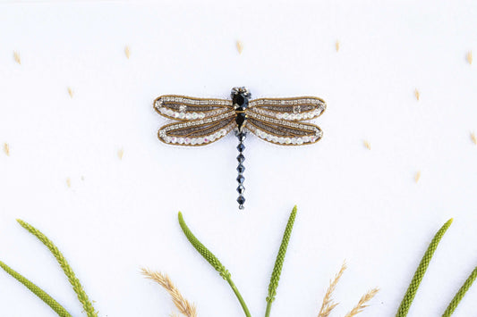 Dragonfly - Readymade Beaded Brooch