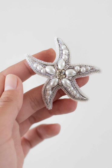 Starfish - Readymade Beaded Brooch