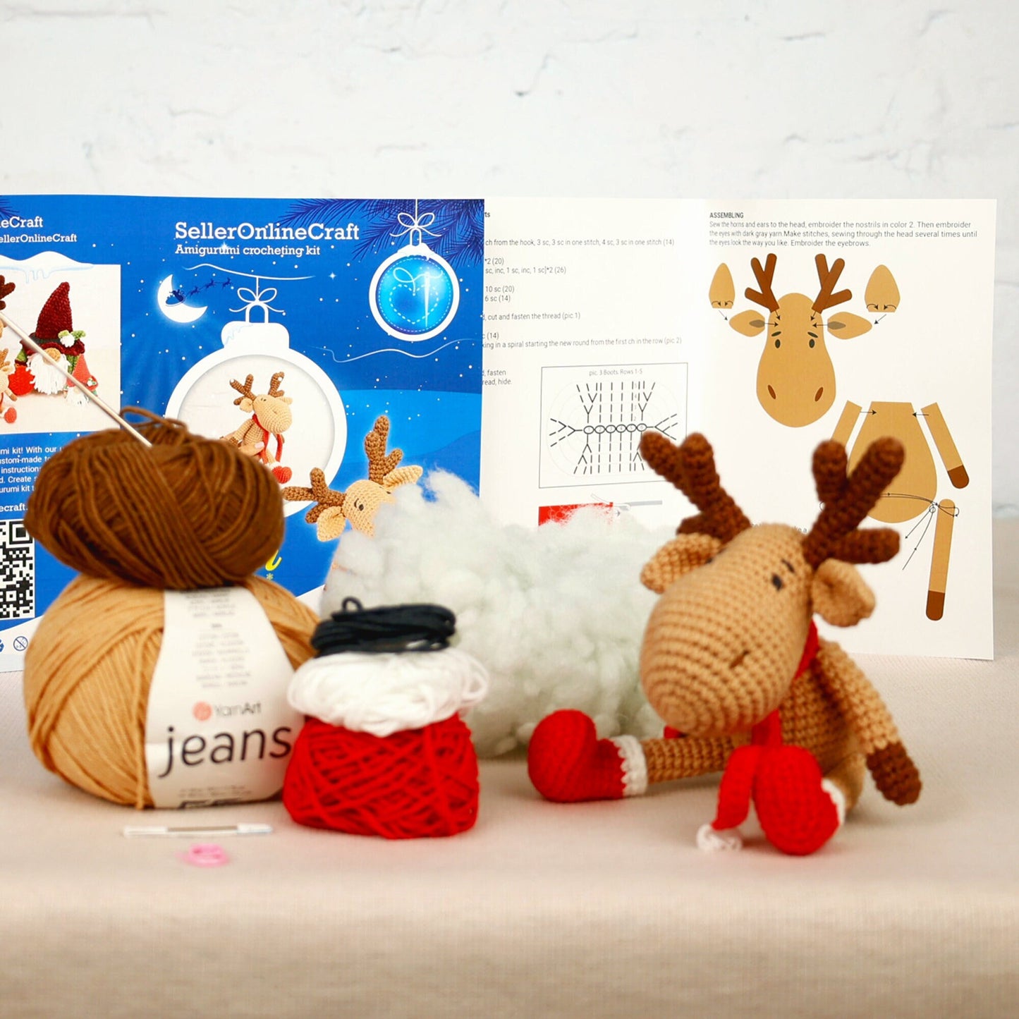Christmas Toys- Crochet Amigurumi DIY kit