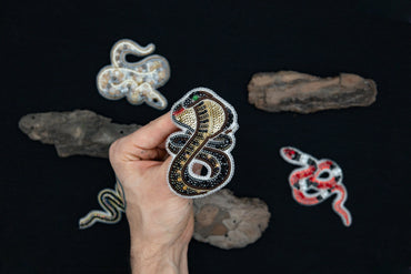 Cobra Snake - Readymade Beaded Brooch