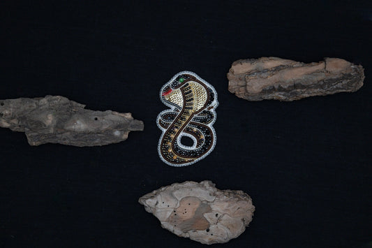 Cobra Snake - Readymade Beaded Brooch