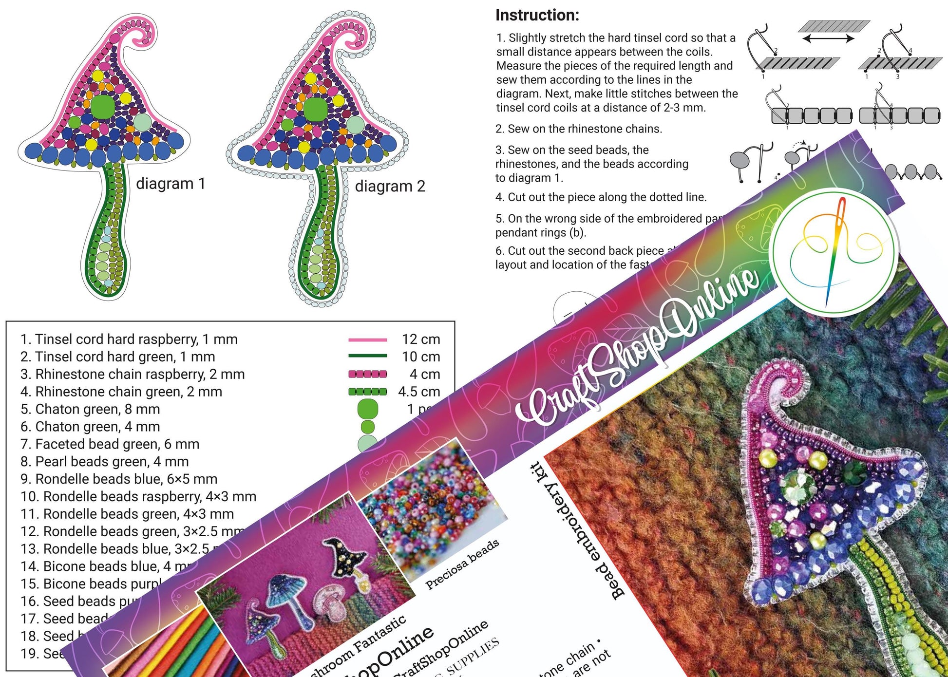 a brochure with a picture of a mushroom on it