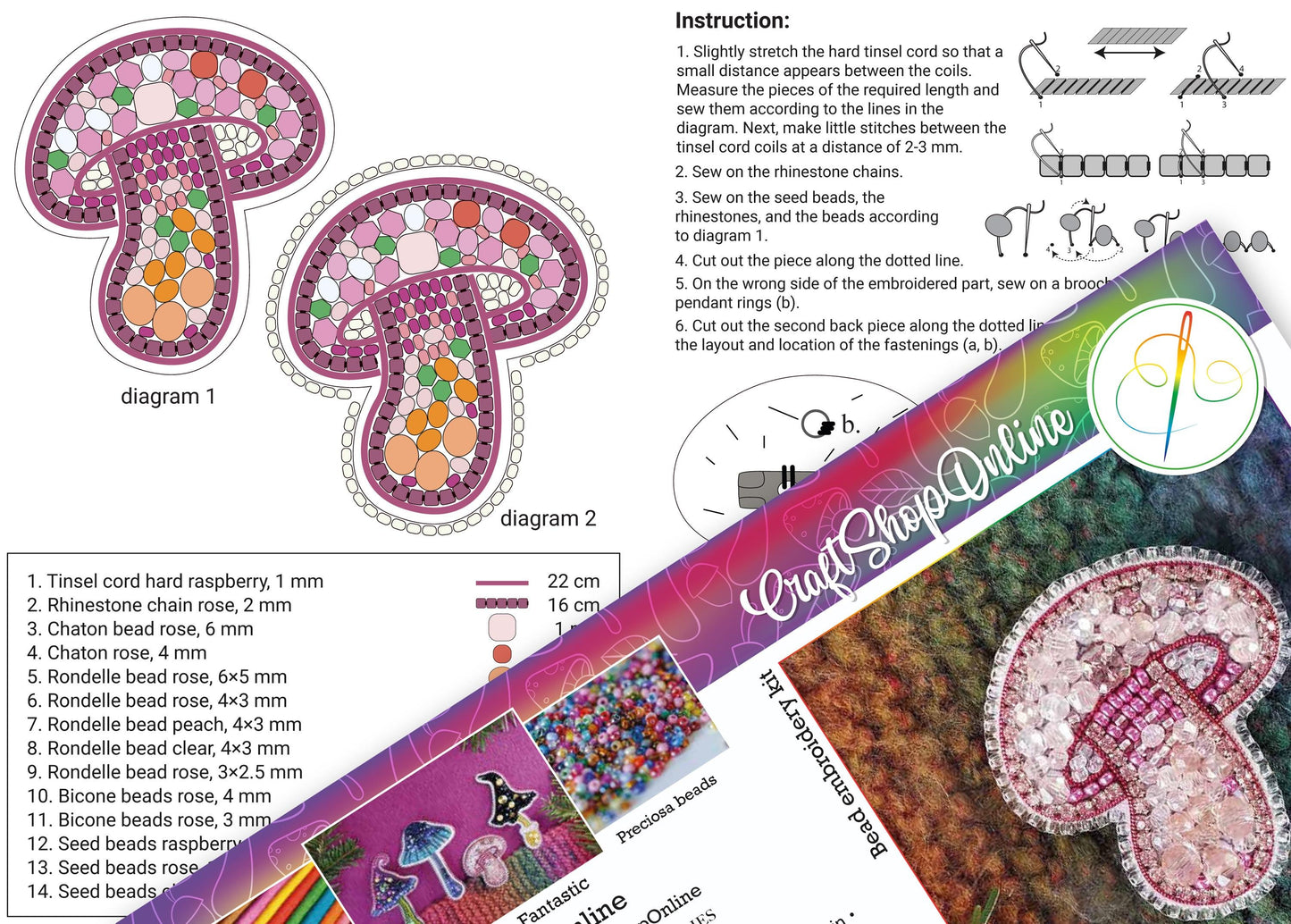 a picture of a brochure with a picture of a pair of slippers