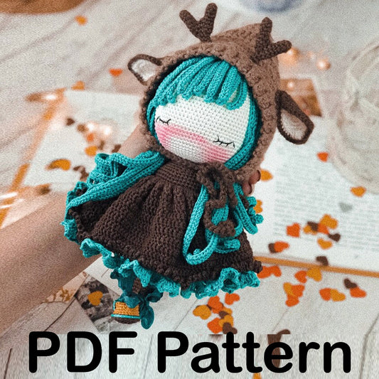 Crochet Deer Doll - Amigurumi PDF Pattern