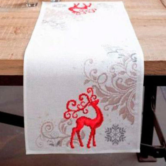 Christmas Table Runner Cross stitch Embroidery DIY Kits