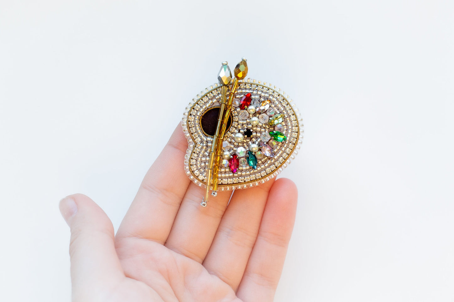 Bead Embroidery Kit - Set of 5 Career Themed Brooches, DIY Craft kits, Beaded Brooches, Jewelry Making Kits for Adults, Needlework beading