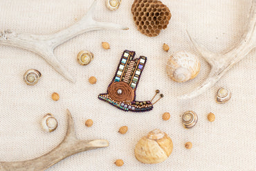Snail Brooch Beading DIY Kit
