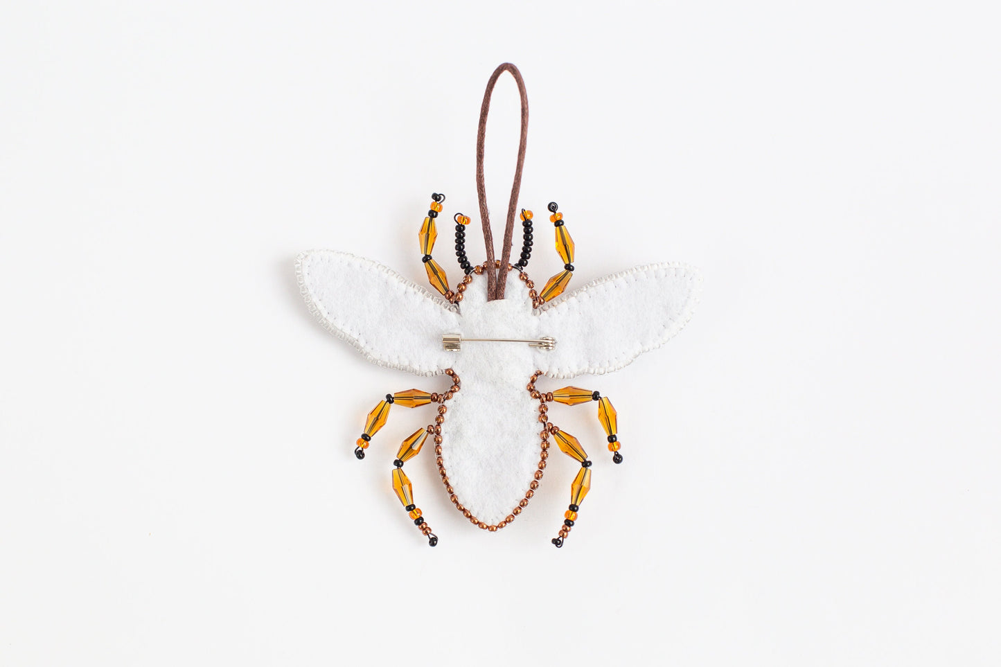 Wasp, Bumblebee, Honey Bee Bead Embroidery kit. Seed Bead Brooch kit. DIY Craft kit. Beadweaving Kit. Needlework beading