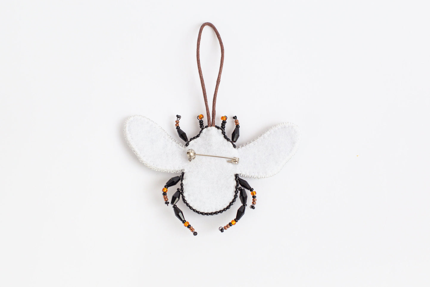 Wasp, Bumblebee, Honey Bee Bead Embroidery kit. Seed Bead Brooch kit. DIY Craft kit. Beadweaving Kit. Needlework beading