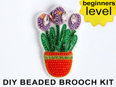 Crocus Brooch Beading DIY Kit