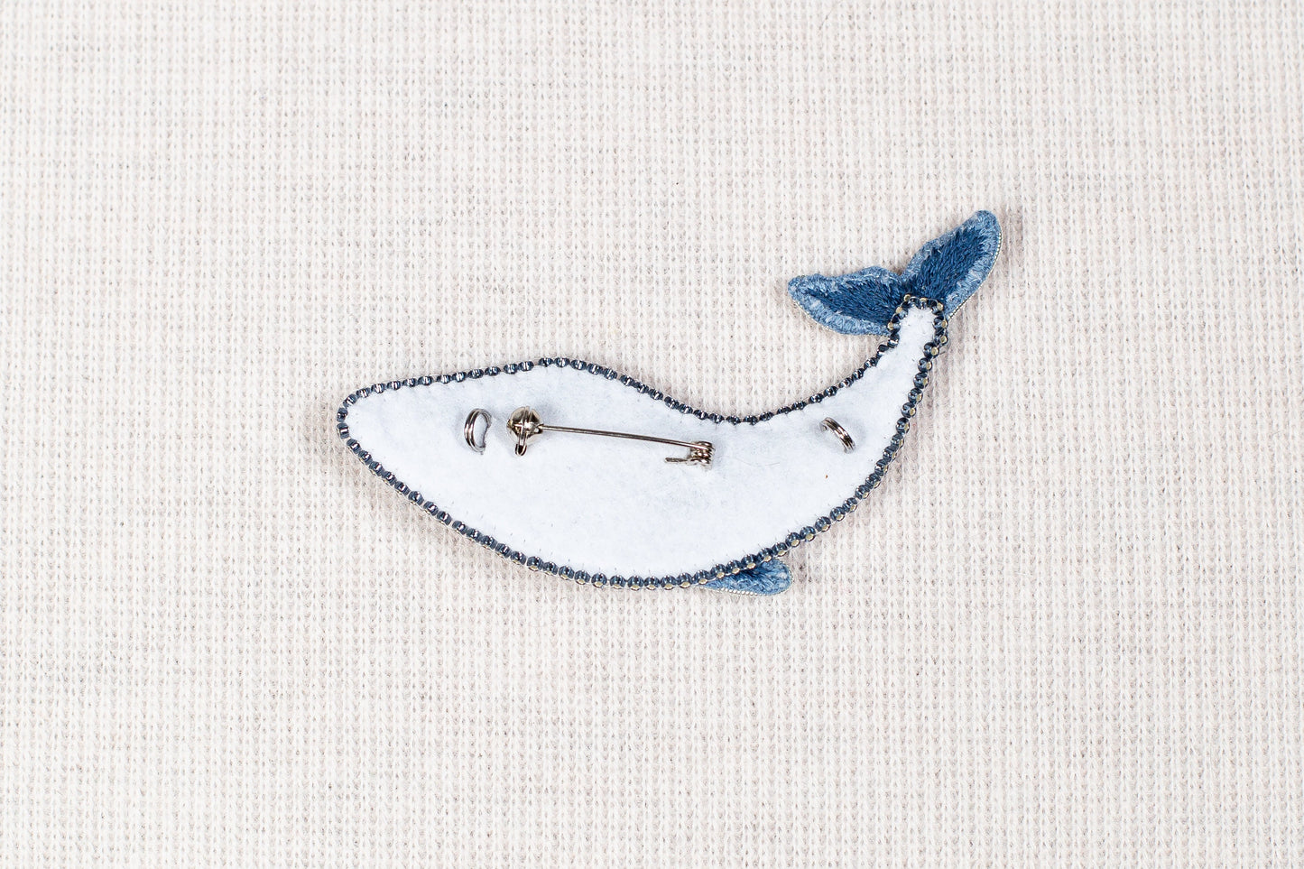 Blue Whale Bead embroidery kit. Seed Bead Brooch kit. DIY Craft kit. Beadweaving Kit. Needlework beading. Handmade Jewelry Making Kit