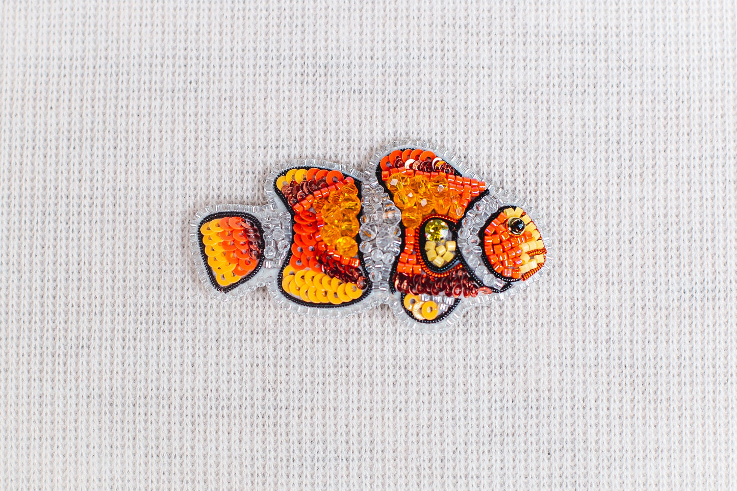 Set of 4 fishes Bead Embroidery kits. Seed Bead Brooch kits. DIY Craft kits. Beadweaving Kits. Needlework beading