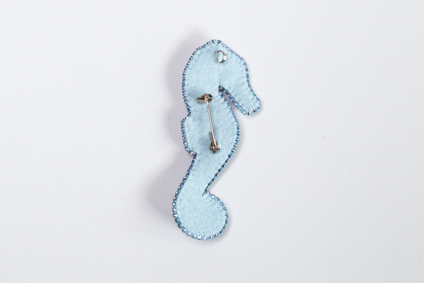 Seahorse Bead Embroidery kit. DIY Beaded Brooch Kit. Sea Horse Pendant. Seed Bead Brooch kit. DIY Craft kit. Beadweaving Kit.