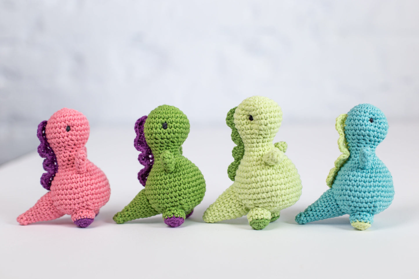 Crochet Kit for Adults Dinosaur, Beginner Crochet Kit, Animal Amigurumi DIY Craft Kit
