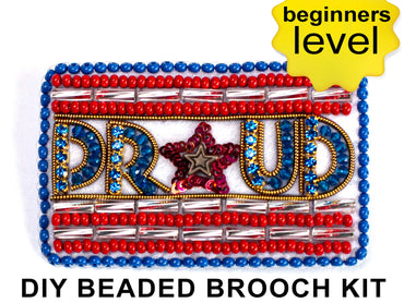 4th July Brooch Beading DIY Kit