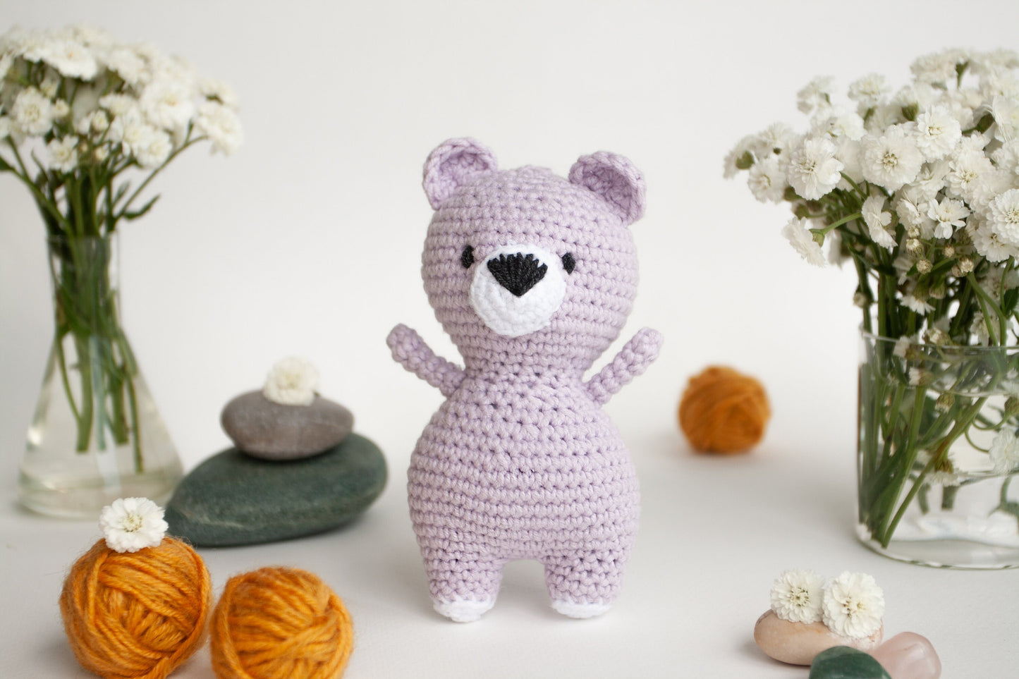 Crochet Kit for Adults Teddy Bear, Beginner Crochet Kit, Animal Amigurumi DIY Craft Kit