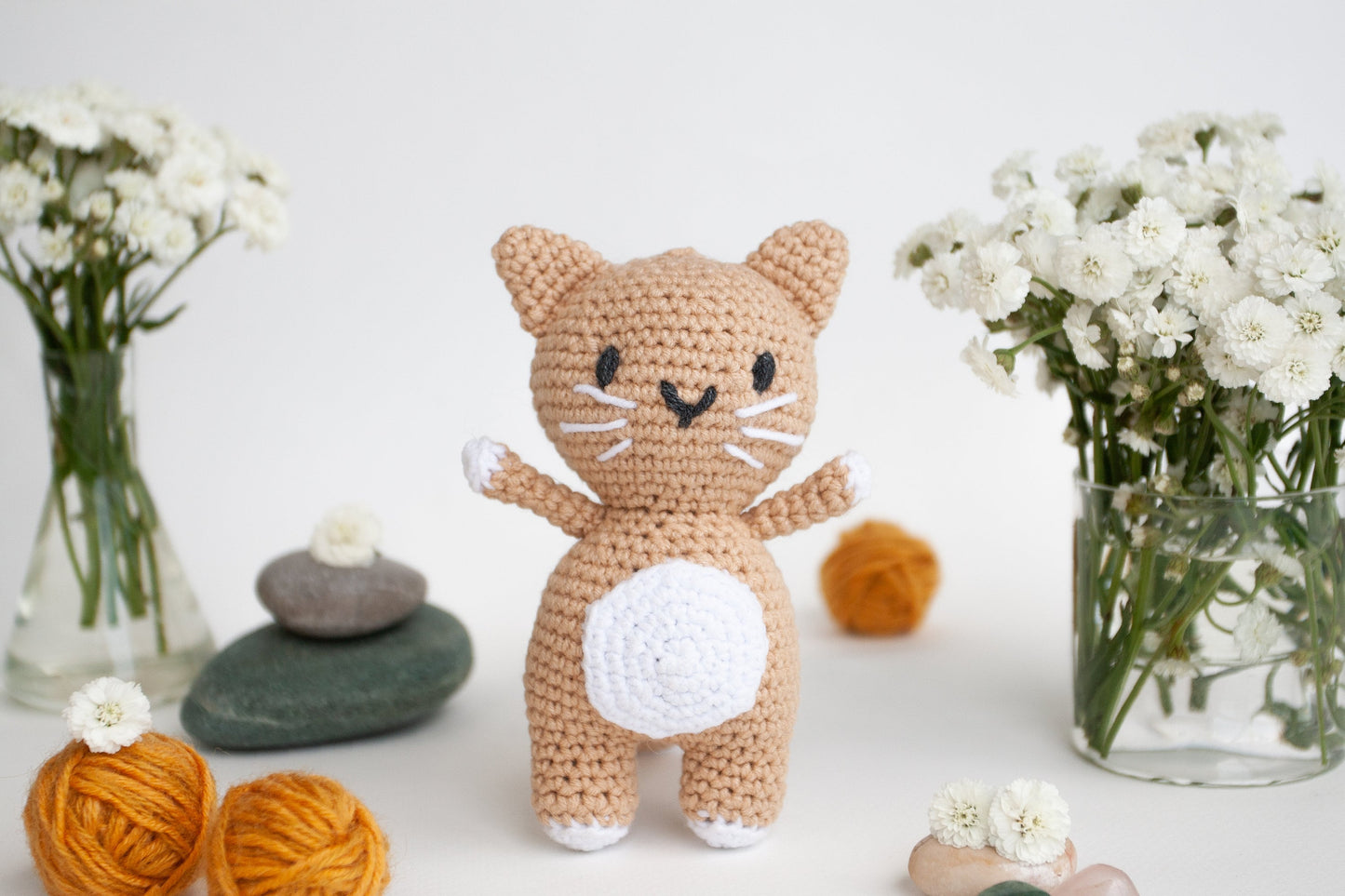 Crochet Kit for Adults Cat, Beginner Crochet Kit, Animal Amigurumi DIY Craft Kit