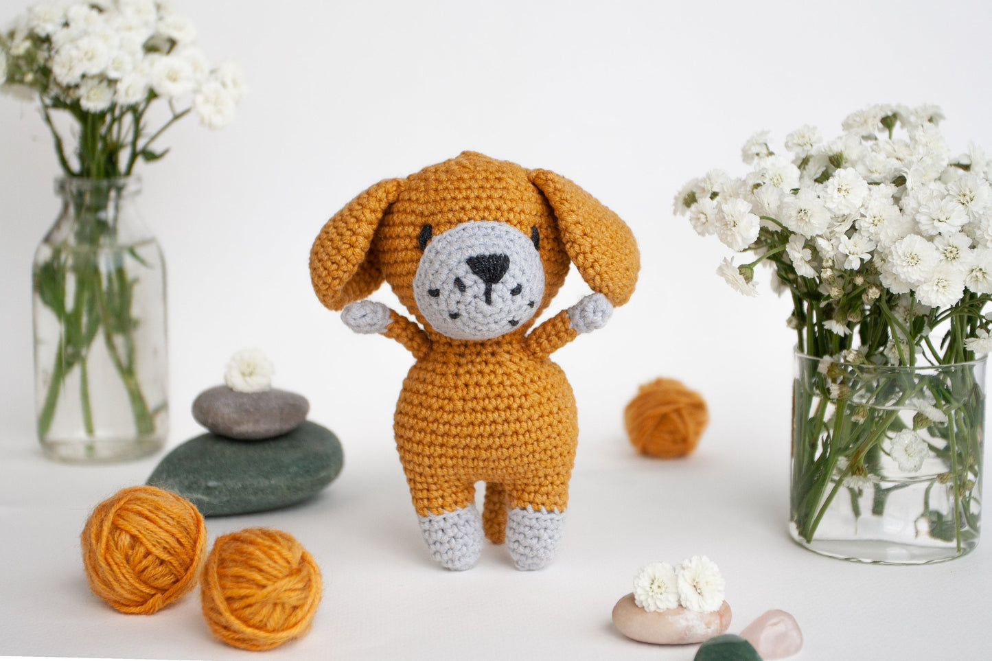 Crochet Kit for Adults Dog, Beginner Crochet Kit, Animal Amigurumi DIY Craft Kit
