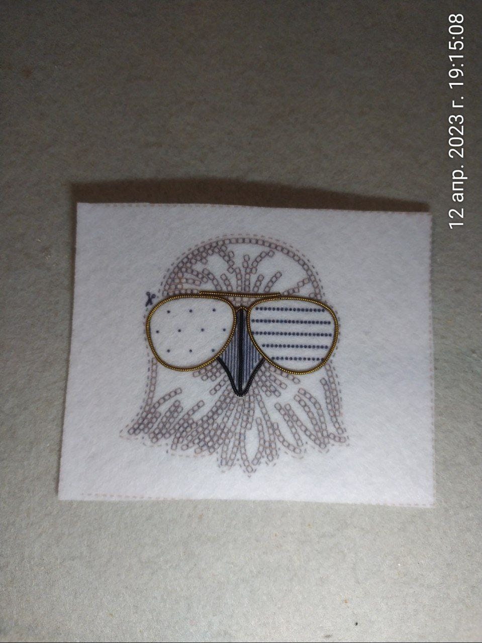 American Eagle Bead embroidery kit. Seed Bead Brooch kit. DIY Craft kit. Beadweaving Kit. Needlework beading. Handmade Jewelry Making Kit