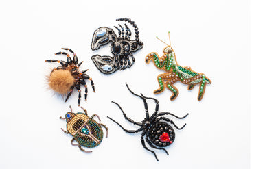 Insects - Set of 5 Brooch Beading DIY Kit