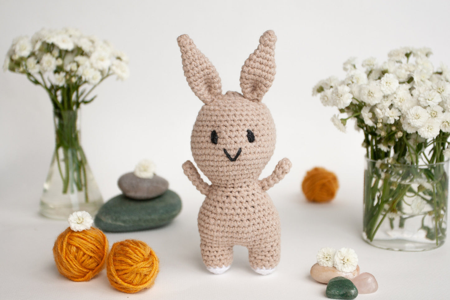 Crochet Kit for Adults Bunny, Beginner Crochet Kit, Animal Amigurumi DIY Craft Kit