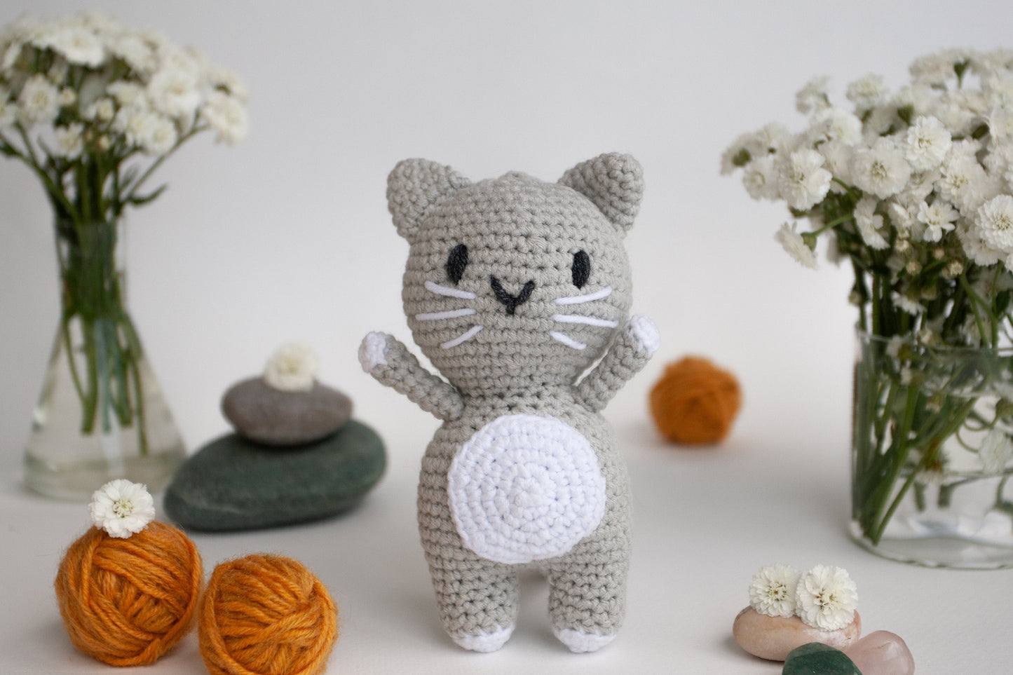 Crochet Kit for Adults Cat, Beginner Crochet Kit, Animal Amigurumi DIY Craft Kit