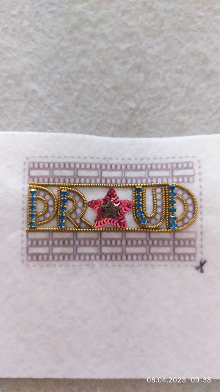 4th July Bead Embroidery Kit. Seed Bead Brooch kit. DIY Craft kit. Beadweaving Kit. Needlework beading. Handmade Jewelry Making Kit