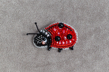 Ladybug Brooch Beading DIY Kit