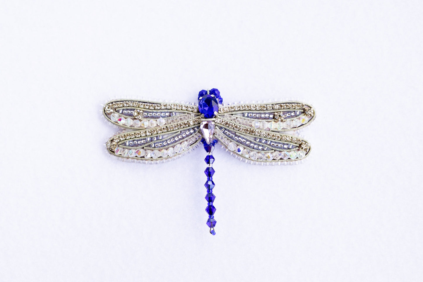 Set of 3 DIY Beaded Brooches Kits, Craft kits, Beaded Dragonflies Brooches, Jewelry Making Kits for Adults, Bead embroidery kits