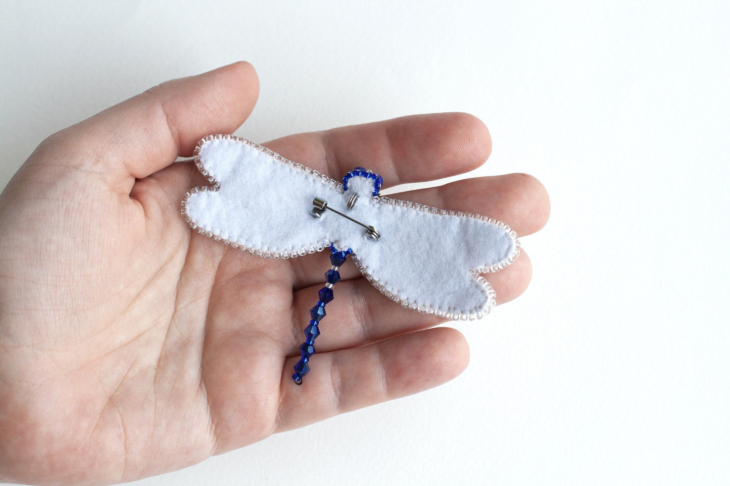 Dragonfly Bead embroidery kit. Seed Bead Brooch kit. DIY Craft kit. Beading kit. Needlework beading. Handmade Jewelry Making Kit
