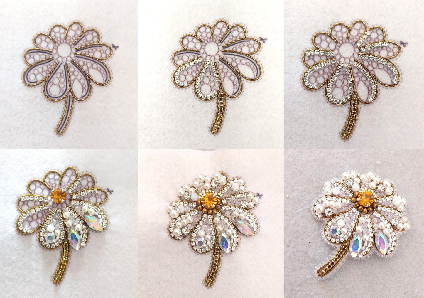 Chamomile Flower Bead embroidery kit. Seed Bead Brooch kit. DIY Craft kit. Beading kit. Needlework beading. Handmade Jewelry Making Kit