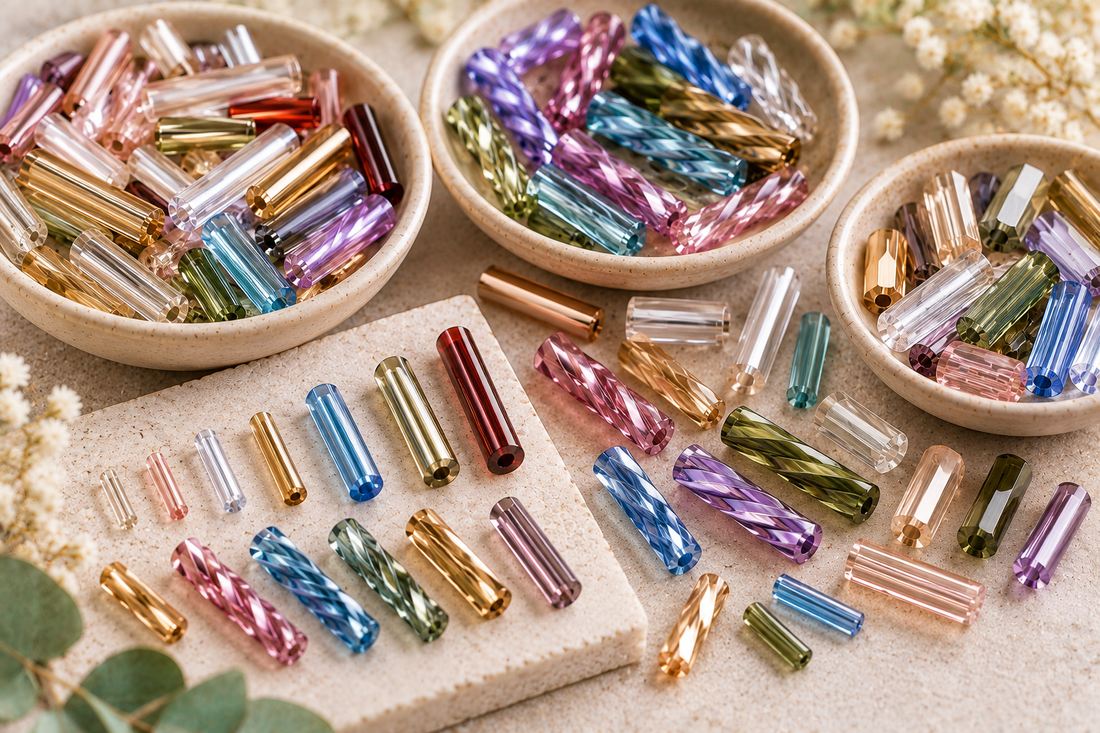 Bugle Beads Guide: Types, Sizes & How to Use Them in Bead Embroidery