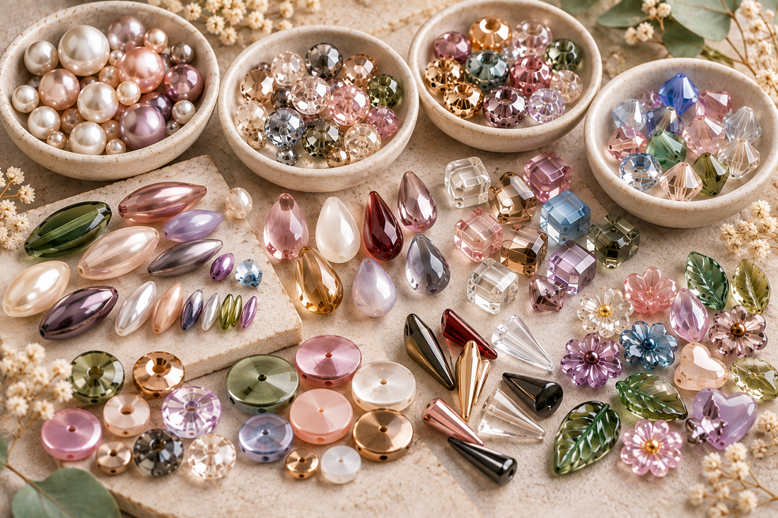 Bead Shapes Guide: Round, Rondelle, Bicone, Drop, Cube & More