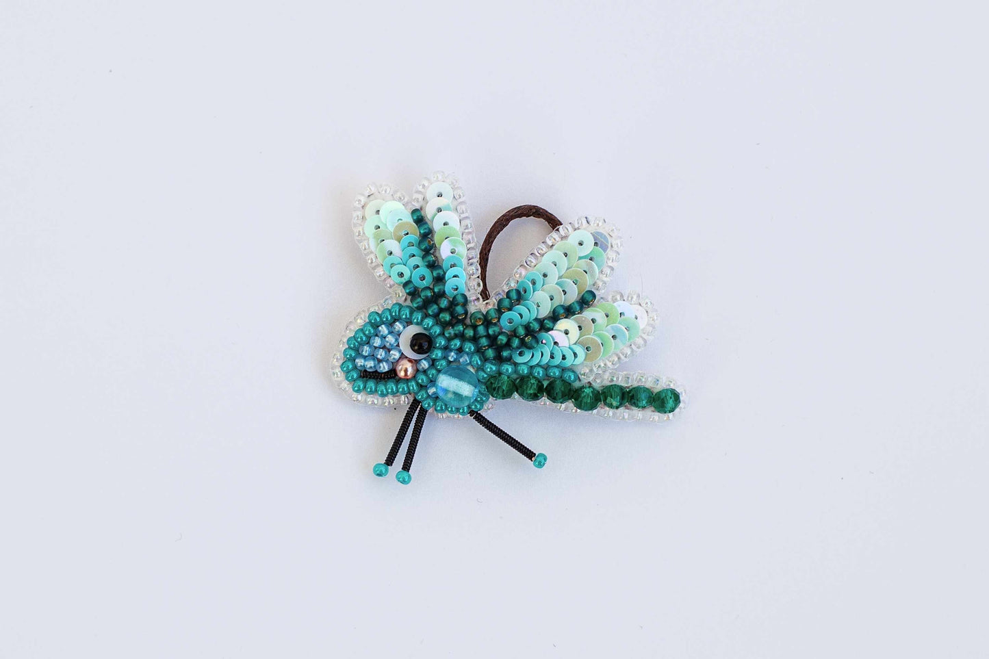 Little Dragonfly - Readymade Beaded Brooch