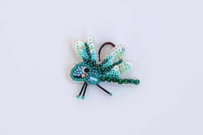 Little Dragonfly - Readymade Beaded Brooch