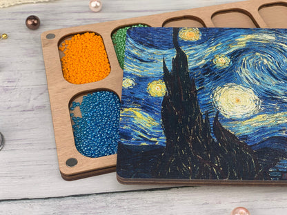 Wooden Seed Bead Organizer