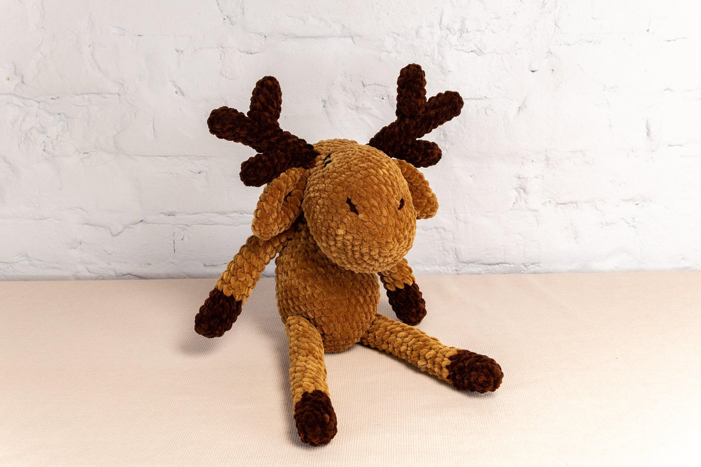 Christmas Reindeer Plushie - Amigurumi Toys Readymade